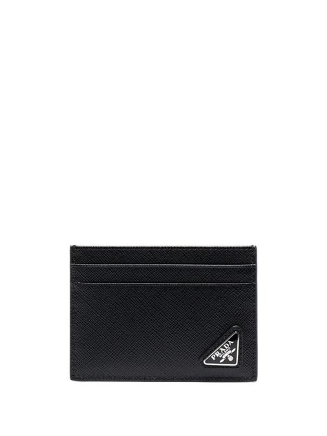 Prada Portacarte Con Placca Logo 